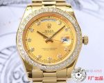 Copy Rolex Day-date President All Gold Diamond set Watch 40mm